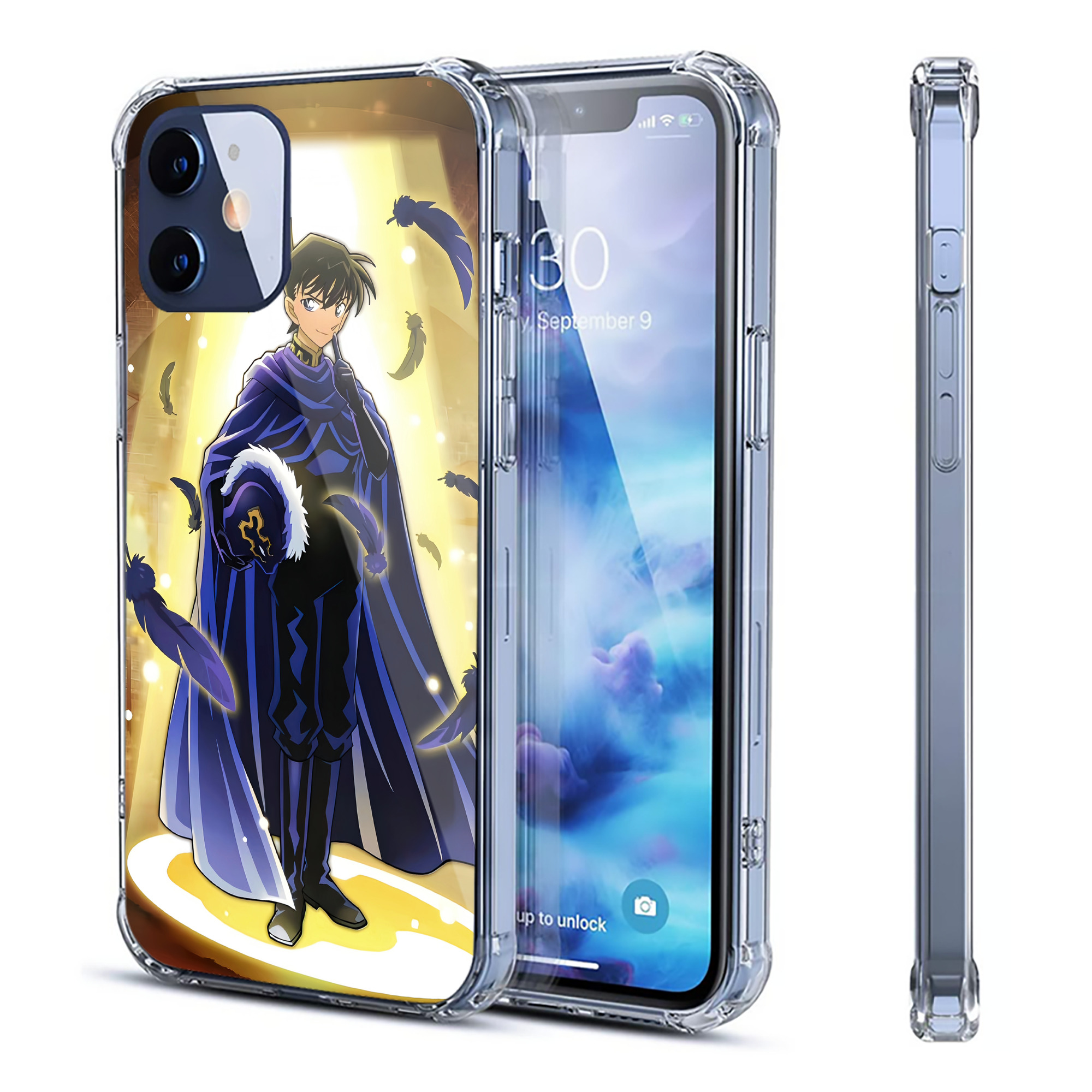 （画像用） 名探偵コナン Detective Conan 【iPhone 12シリーズ対応】透明スマホケース（クリアソフトケース）
